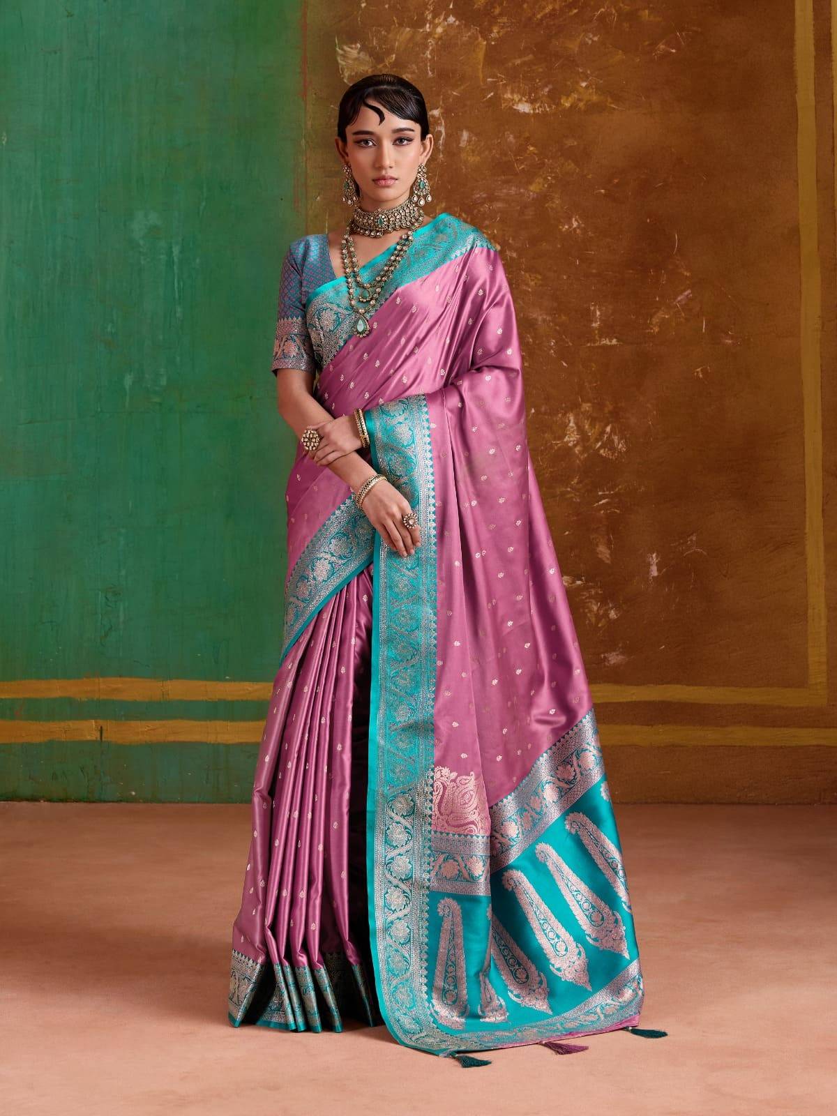 Rohaani By Raj Tex 001 to 006 Series Indian Traditional Wear Collection Beautiful Stylish Fancy Colorful Party Wear & Occasional Wear Satin Crepe Sarees At Wholesale Price